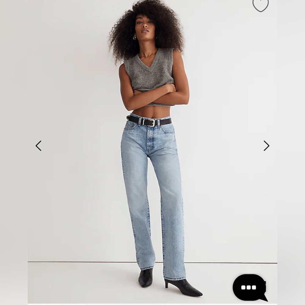 madewell 90s straight jean mercer 26